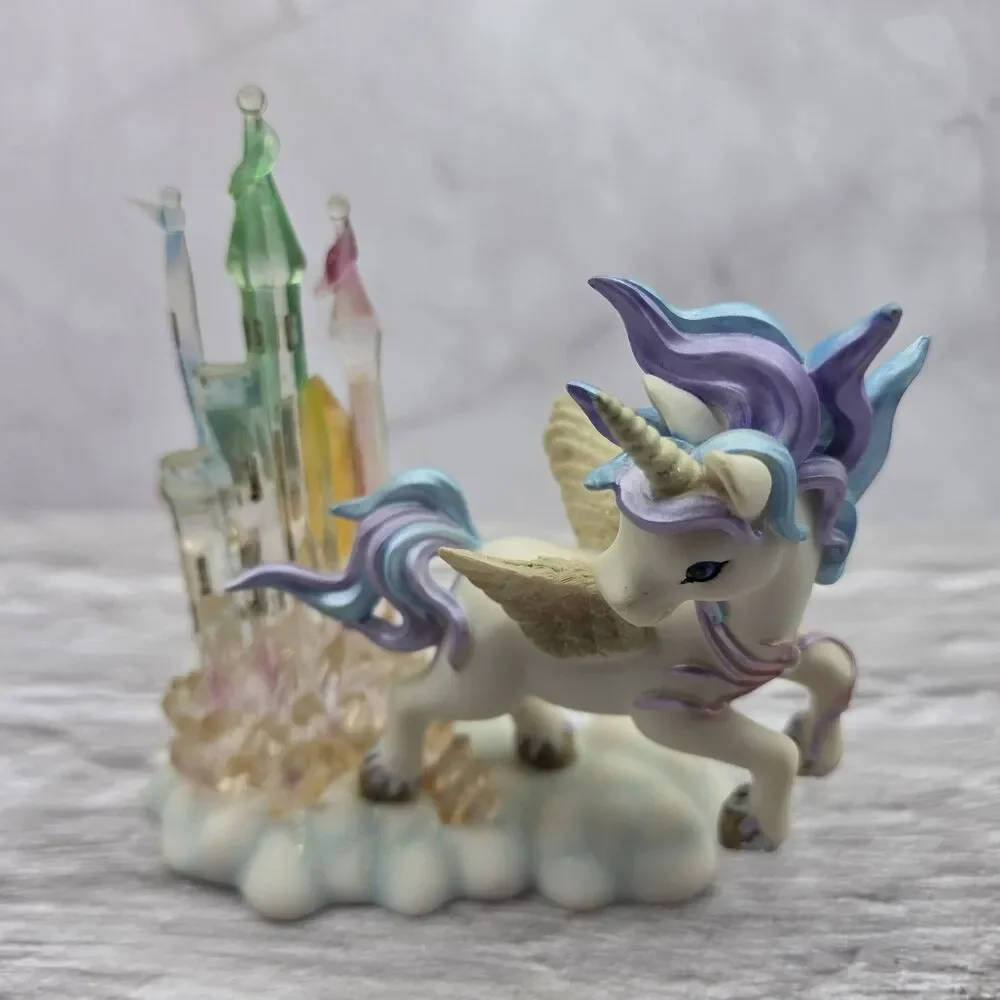 Hamilton Collection Rainbow Dreams Castles In The Sky Unicorn Pegasus 2001